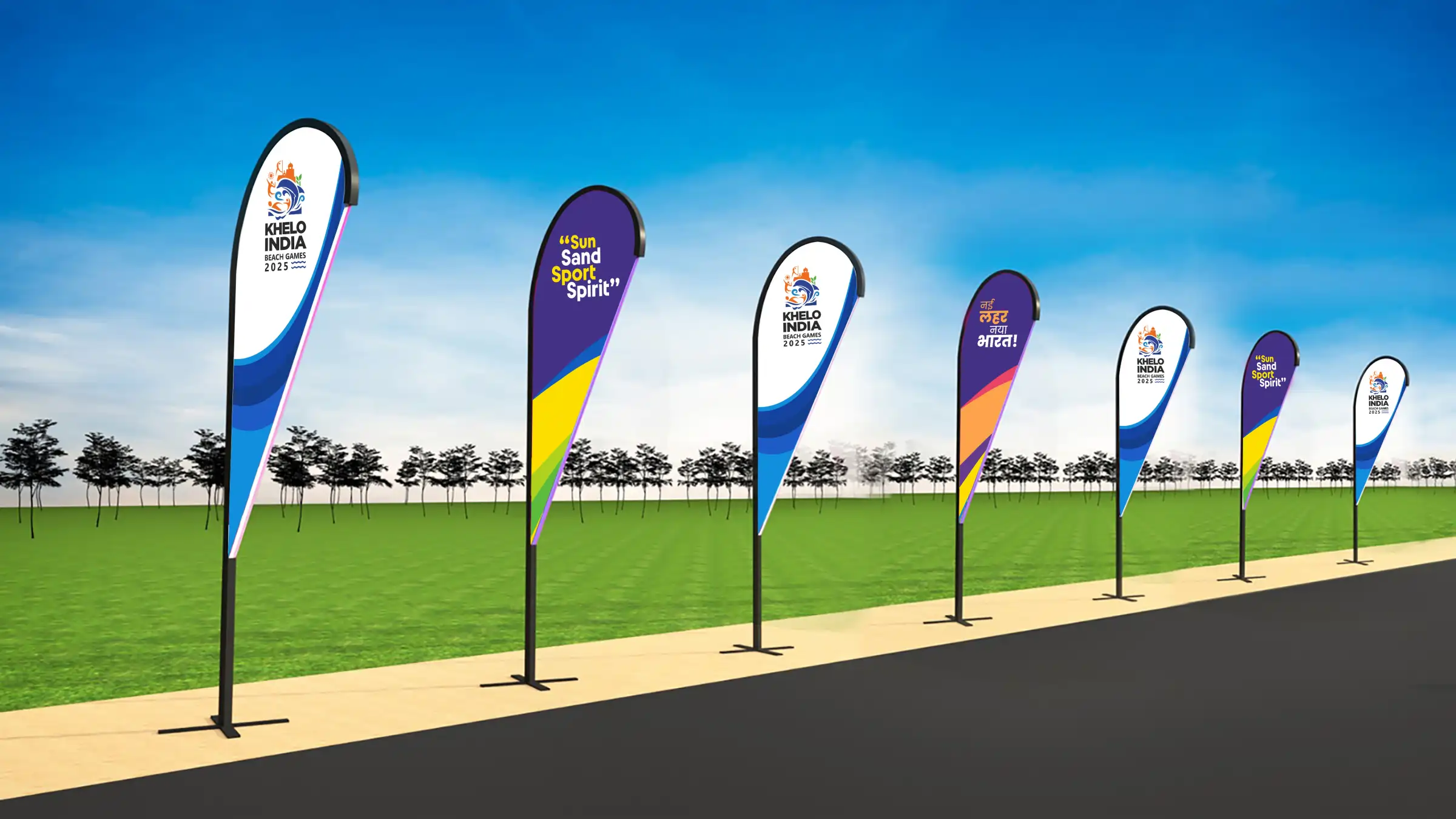 Exhibition stall and venue branding by Laksharc Design, Ahmedabad