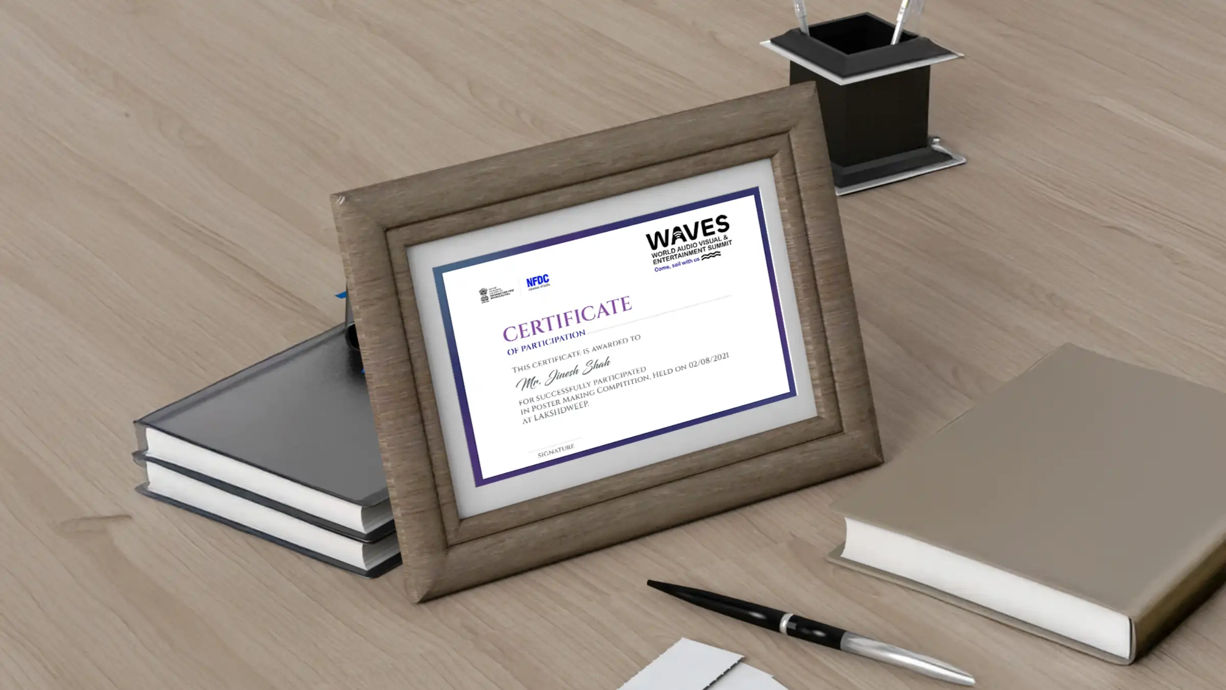 Event venue branding by Laksharc Design, Ahmedabad