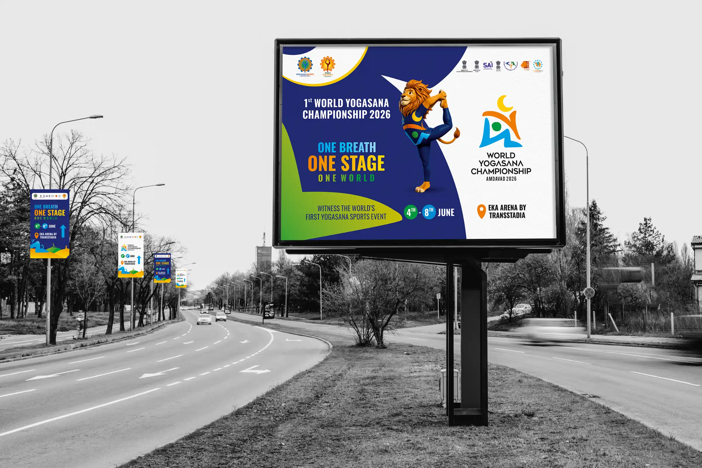 Outdoor hoarding and campaign print design by Laksharc Design, Ahmedabad